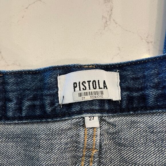 Pistola Cassie Crop Super‎ High Rise Straight Distressed Jeans size 27 - Picture 7 of 12